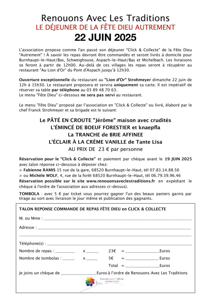 Flyer fete dieu 2025 à burhnaupt le haut dans le haut-rhin