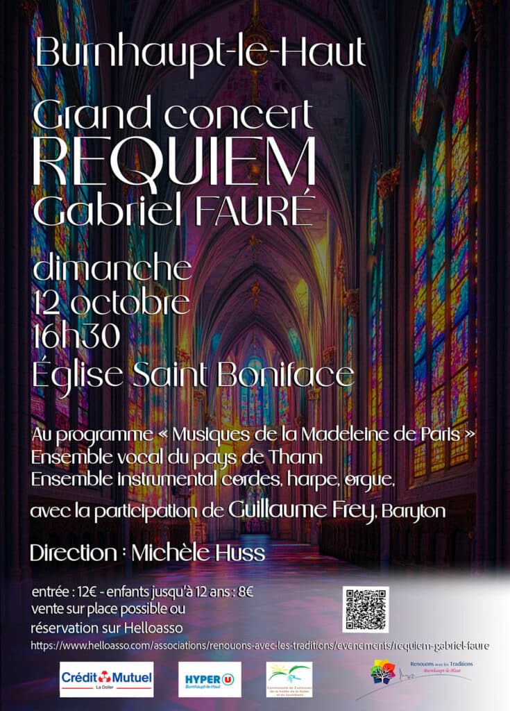 Affiche Requiem gabriel fauré